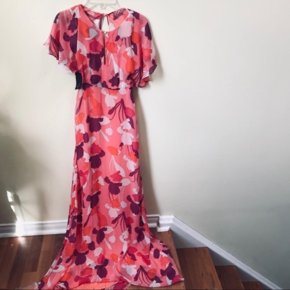 MASSIMO DUTTI SIZE 2 MAXI DRESS 100% Viscose / premium fabric quality - Picture 3 of 10